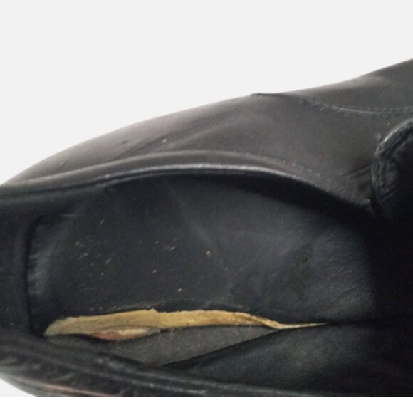 Aldo Men’s Black Leather Dress Shoes Sz 13 US 45 EU Slip On Formal Loafers - Picture 13 of 14